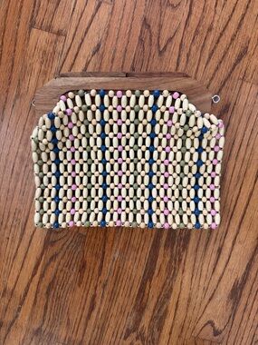 Wood Beaded Clutch L Space  Modern Boho